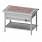 Stanowisko z płytą grzewczą granit 3xGN 1/1 1245x750x880 mm