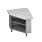 Stanowisko narożne,  zabudowane, 90 stopni wenętrzne 785x785x880 mm