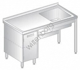 Stół ze zlewem i szafką 1200x700mm