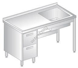 Stół ze zlewem i szufladami 1000x600mm
