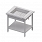 Stanowisko z wanną neutralną izolowaną do ekspozycji w lodzie 2xGN 1/1 920x750x880 mm