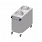 Dystrybutor talerzy neutralny podwójny mobilny 1000x510x880 mm