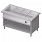 Stanowisko bemarowe wodne 4xGN 1/1, jednokomorowe, zabudowane 1465x750x880 mm