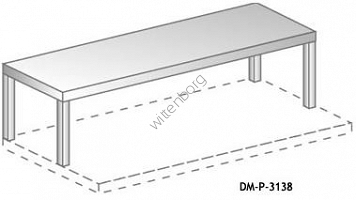 Nadstawka na stół 1-półkowy 1130x300mm