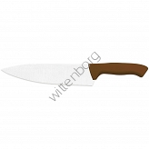 Nóż kuchenny, HACCP, brązowy, L 210 mm