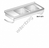 Stół z woma zlewami podwieszany 1300x600mm