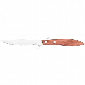 Nóż do steków i pizzy z drewnianą rączką, L 110 mm