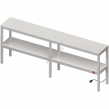 Nadstawka grzewcza na stół podwójna  1500x300x700 mm