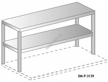 Nadstawka na stół 2-półkowy 930x300mm