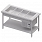 Stanowisko z wanną chłodniczą sałatkową 4xGN 1/1 1570x750x880 mm