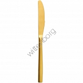 Nóż stołowy, złoty, BCN, L 221 mm