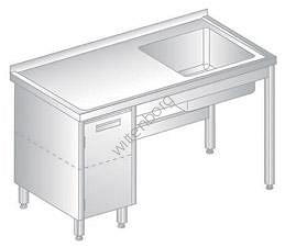 Stół ze zlewem i szafką 1300x700mm