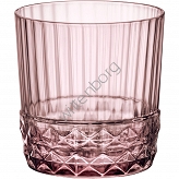 Szklanka niska, lilac rose, America' 20 s, V 370 ml