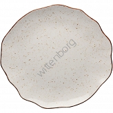 Talerz płytki, kolor beżowy, Stone Age, O 330 mm