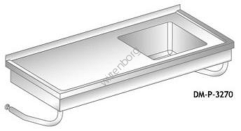 Stół ze zlewem podwieszany 1000x600mm