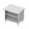 Stanowisko neutralne z dwoma półkami, zabudowane 700x750x880 mm