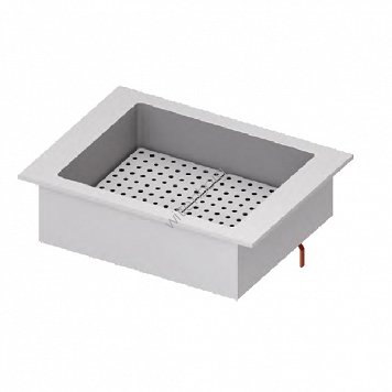 Wanna neutralna do ekspozycji na lodzie 2xGN 1/1 830x620x210 mm