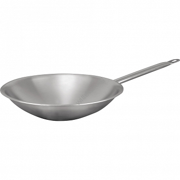 Patelnia wok, stal satynowana, O 380 mm