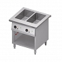 Stanowisko bemarowe wodne 2xGN 1/1, dwukomorowe, zabudowane 799x750x880 mm