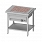 Stanowisko z płytą grzewczą granit 2xGN 1/1 920x750x880 mm