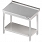 Stół przyścienny z półką 600x600x850 mm skręcany