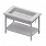 Stanowisko z wanną neutralną izolowaną do ekspozycji w lodzie 3xGN 1/1 1245x750x880 mm